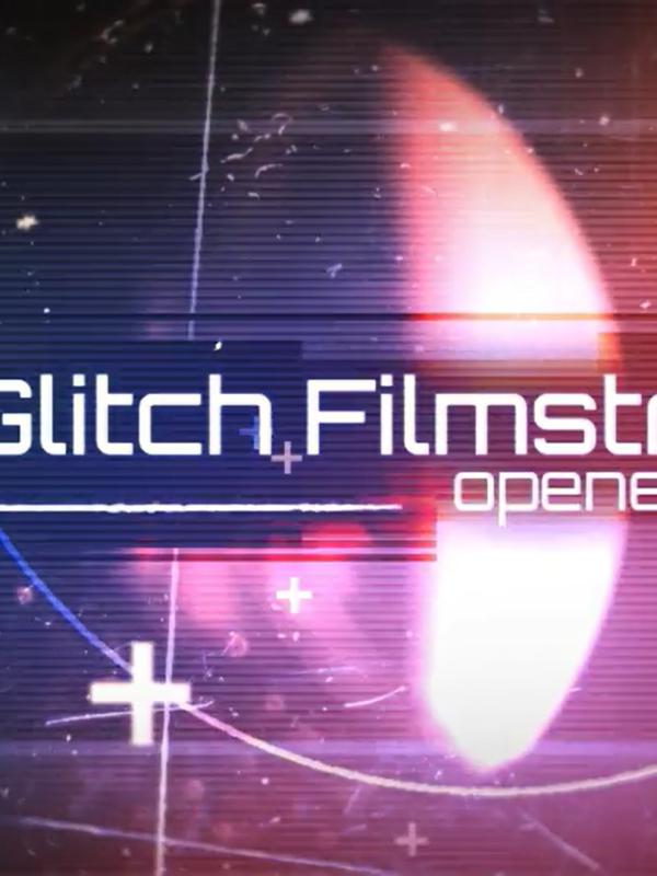 Filmstrip Glitch Broadcast Package — Film & Dust Aesthetic