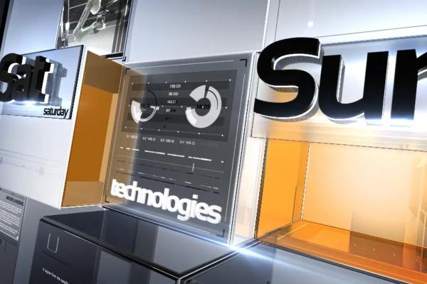 Transparent 3D Architecture —  Television Broadcast On-Air News